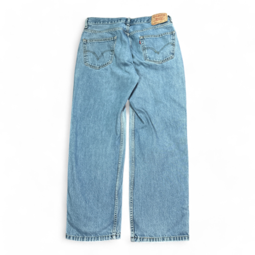 Levis 550 Jeans Blue Relaxed Fit Light Wash Y2K Mens 34x28