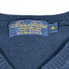 Vintage Brooks Brothers Sweater Vest Blue V Neck USA 90s Adult LARGE