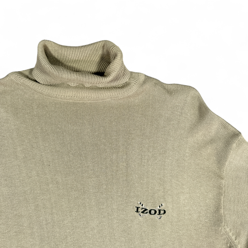 Vintage Izod Sweater Brown Golf Turtleneck Pullover 90s Adult MEDIUM-2 Vintage Izod Sweater Brown Golf Turtleneck Pullover 90s Adult MEDIUM