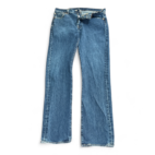 Levis 501 Jeans Blue Dark Wash Straight Button Fly Mens 34x34