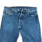 Levis 501 Jeans Blue Dark Wash Straight Button Fly Mens 34x34