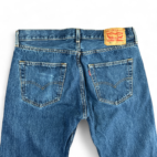 Levis 501 Jeans Blue Dark Wash Straight Button Fly Mens 34x34