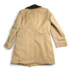 Vintage Montgomery Ward Coat Brown Faux Fur Lined Sherpa Trench 70s Adult SMALL