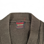 Vintage Richman Brothers Sweater Vest Brown Cardigan Cable Knit 70s Adult EXTRA SMALL
