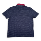 English Laundry Polo Shirt Navy Blue Graphic Pattern Pocket Adult MEDIUM