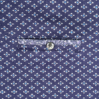 English Laundry Polo Shirt Navy Blue Graphic Pattern Pocket Adult MEDIUM