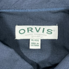 Orvis Shirt Navy Blue Outdoor Sportswear Pockets Adult EXTRA LARGE