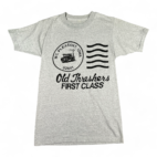 Vintage Old Threshers Shirt Gray Midwest Iowa Farm 80s Adult EXTRA SMALL