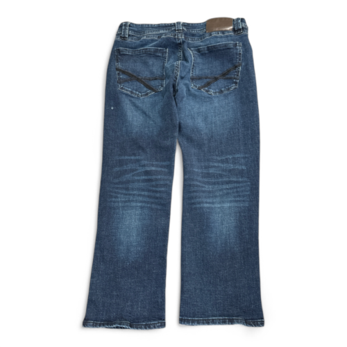 TK Axel Jeans Blue Slim Bootcut Dark Wash Stretch Mens 34x28