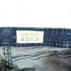 TK Axel Jeans Blue Slim Bootcut Dark Wash Stretch Mens 34x28