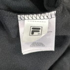 Fila Jacket Black Silver Rhory Track Active Wear Athletic Adult LARGE