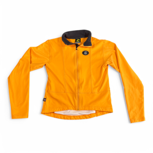 Vintage Cannondale Jacket Yellow Cycling Rear Pocket Biking Womens EXTRA SMALL