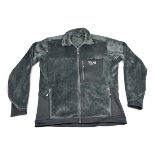 Mountain Hardwear Jacket Black Gray Fleece Deep Pile Monkey Man Polartec Sherpa Adult EXTRA LARGE