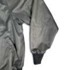 Vintage Swingster Jacket Black Satin Squadron 80s Adult LARGE