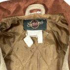Vintage Chore Coat Brown Lumber Northland Workwear Shirt Quilted Lining 70s Adult LARGE