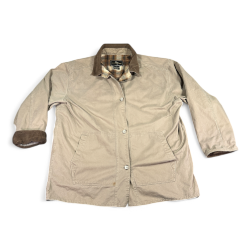 Vintage Brandon Thomas Chore Coat Brown Workwear Barn Corduroy Y2K Adult LARGE