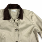 Christopher & Banks Chore Coat Brown Corduroy Barn Womens LARGE