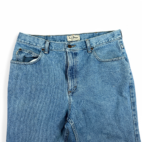 LL Bean Jeans Blue Classic Fit Light Wash Mens 34x34