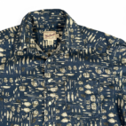 Woolrich Shirt Blue Fishing Tackle Reel Button Up Adult EXTRA LARGE