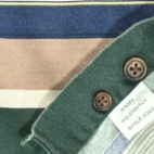 Vintage Chaps Ralph Lauren Shirt Green Brown Striped Long Sleeve 90s Adult LARGE