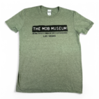 Mob Museum Shirt Green Las Vegas Organized Crime Mafia Adult MEDIUM