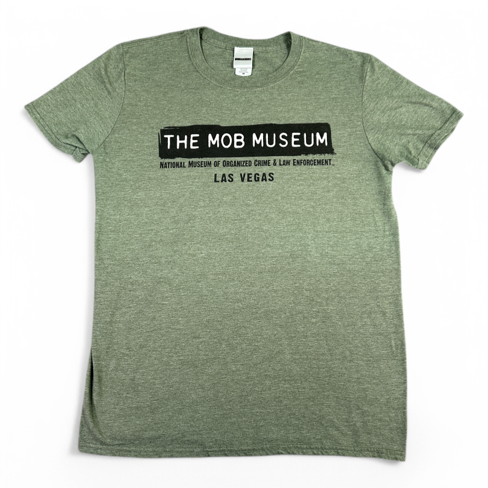 Mob Museum Shirt Green Las Vegas Organized Crime Mafia Adult MEDIUM-1 Mob Museum Shirt Green Las Vegas Organized Crime Mafia Adult MEDIUM