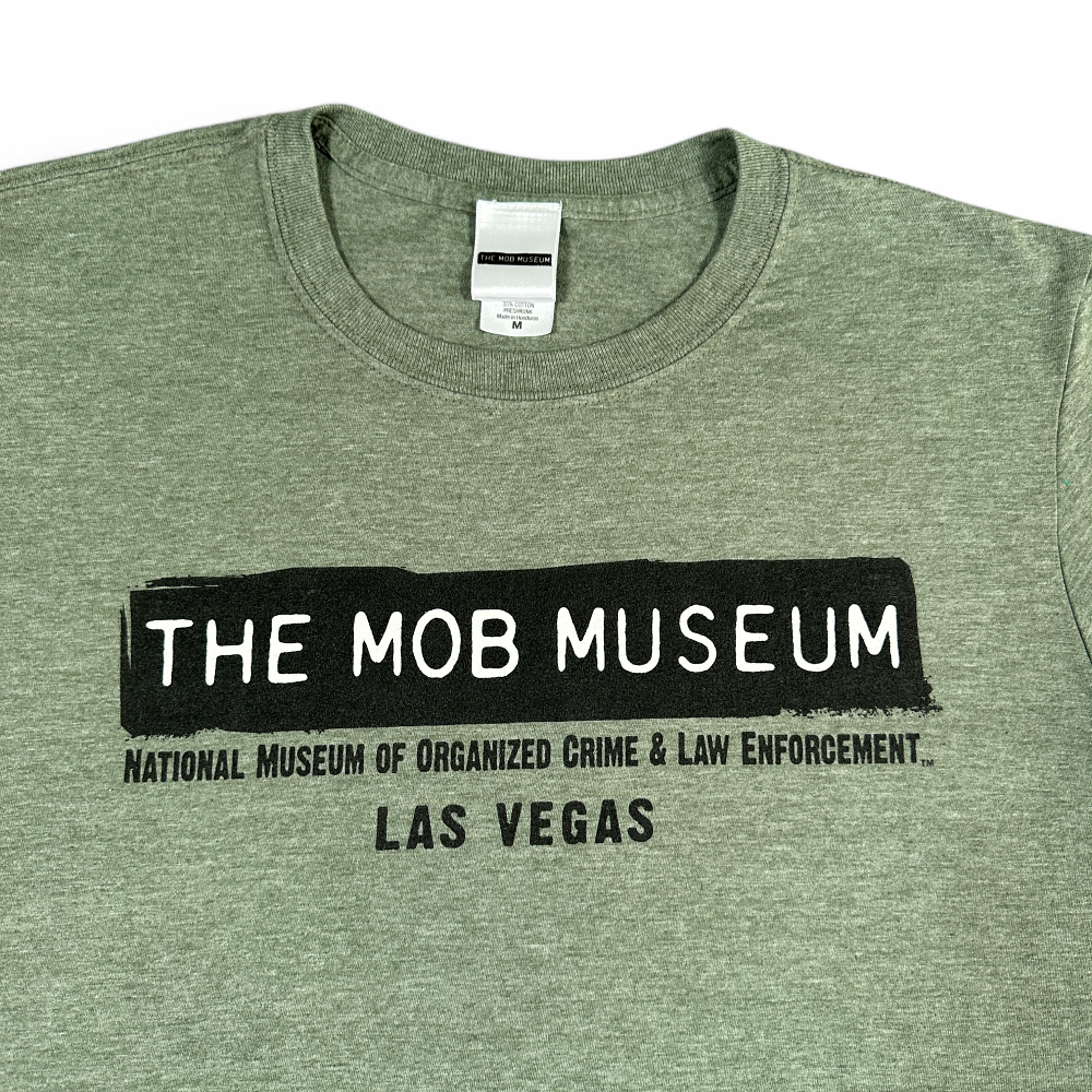 Mob Museum Shirt Green Las Vegas Organized Crime Mafia Adult MEDIUM-2 Mob Museum Shirt Green Las Vegas Organized Crime Mafia Adult MEDIUM
