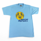 Vintage Special Olympics Shirt Blue Sports Games Competition 80s Adult SMALL