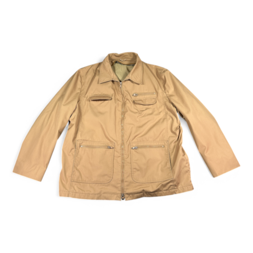 Vintage London Fog Safari Jacket Brown 46 Regular 70s Adult EXTRA LARGE