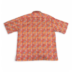 Vintage Tori Richard Hawaiian Shirt Adult EXTRA LARGE Red Aloha Geometric Fish