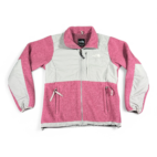 North Face Jacket Pink Gray Denali Fleece Polartec Womens MEDIUM