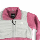 North Face Jacket Pink Gray Denali Fleece Polartec Womens MEDIUM