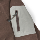 Eddie Bauer Sweater Brown Fleece First Ascent 1/4 Quarter Zip Womens MEDIUM