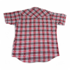Vintage Ely Cattleman Western Shirt Red Black Plaid Pearl Snap 90s Adult EXTRA LARGE