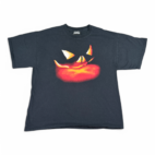 Vintage Halloween Shirt Black Evil Pumpkin Jack O Lantern Steve & Barrys Y2K Adult EXTRA LARGE