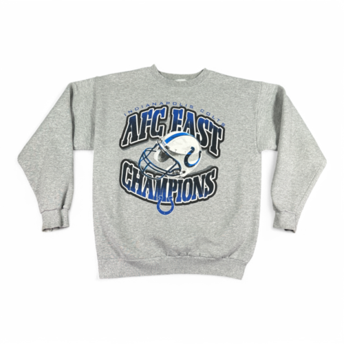Vintage Indianapolis Colts Sweater Gray AFC East Champions NFL 90s Adult MEDIUM