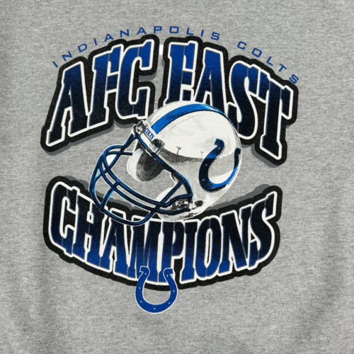 Vintage Indianapolis Colts Sweater Gray AFC East Champions NFL 90s Adult MEDIUM