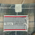 Vintage Sears Jacket Brown Work Outerwear Blanket Lined 70s Adult EXTRA LARGE