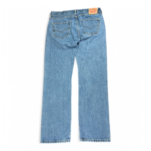 Levis Jeans Blue Straight Fit Light Wash 501 Button Fly Y2K Mens 34x31