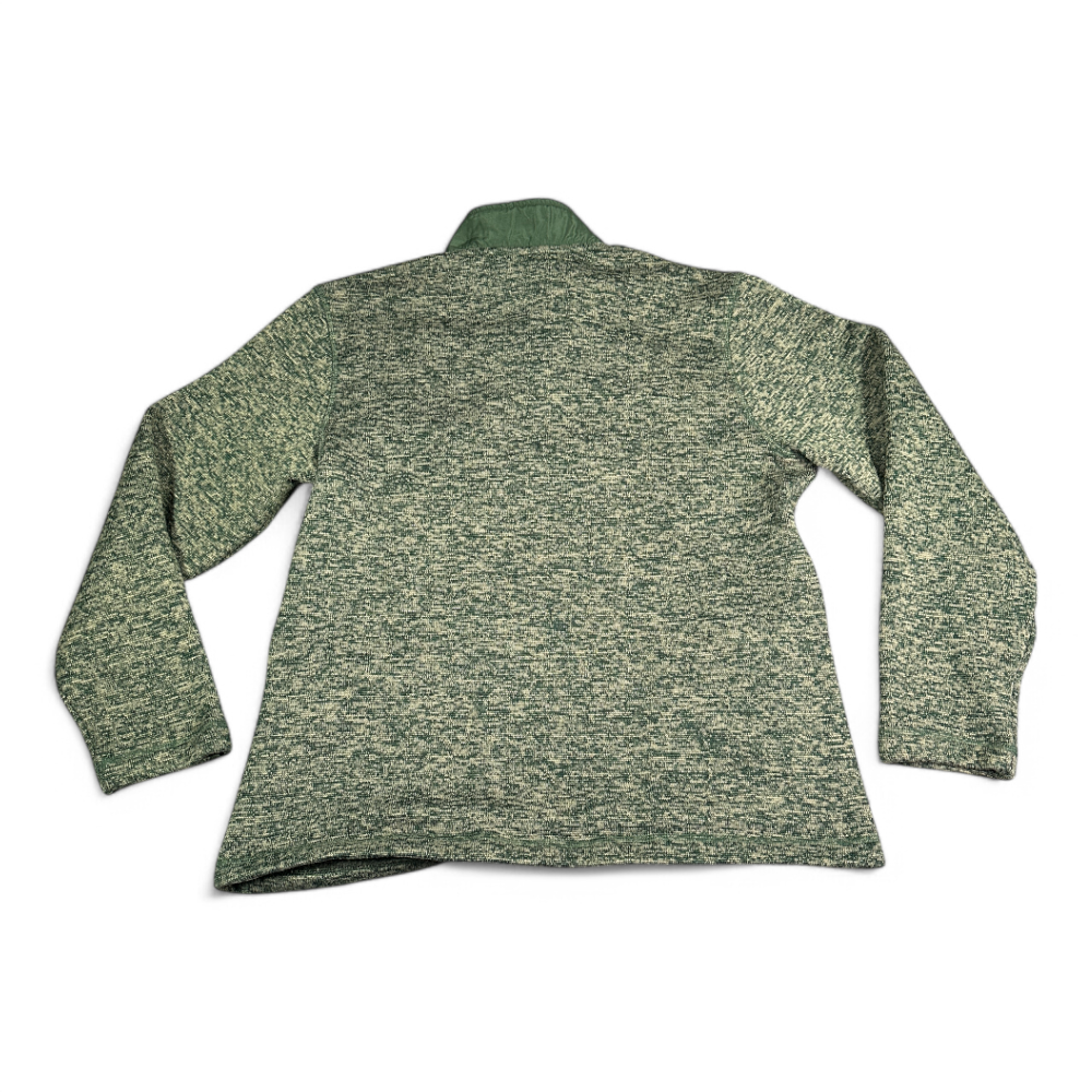 Eddie Bauer Sweater Brown Green Fleece 1/4 Quarter Zip Pocket Adult LARGE-3 Eddie Bauer Sweater Brown Green Fleece 1/4 Quarter Zip Pocket Adult LARGE