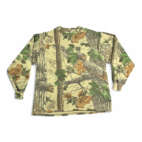 Vintage Camouflage Shirt Green Brown RealTree Camo Pocket 90s Adult LARGE