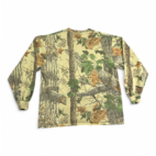 Vintage Camouflage Shirt Green Brown RealTree Camo Pocket 90s Adult LARGE