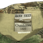 Vintage Camouflage Shirt Green Brown RealTree Camo Pocket 90s Adult LARGE