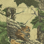 Vintage Camouflage Shirt Green Brown RealTree Camo Pocket 90s Adult LARGE