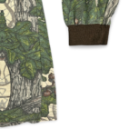 Vintage Woodseye Camouflage Shirt Green Brown Camo Pocket Ringer 90s Adult LARGE