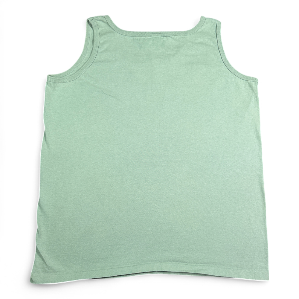 Vintage Whale Shirt Green Tank Top Kokatat Path Of Giants 90s Womens LARGE