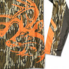 Legendary Whitetails Shirt Brown Orange Mossy Oak Camo Shoal Performance Adult MEDIUM