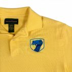 Vintage Izod Club Polo Shirt Adult SMALL Yellow Viper Snake Preppy Golf 90s