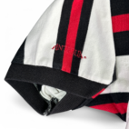 Vintage Indiana University Polo Shirt Adult MEDIUM White Black Red IU Gold 90s