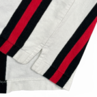 Vintage Indiana University Polo Shirt Adult MEDIUM White Black Red IU Gold 90s